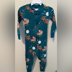 Hanna Andersson Santa and Reindeer Sleeper Pajamas